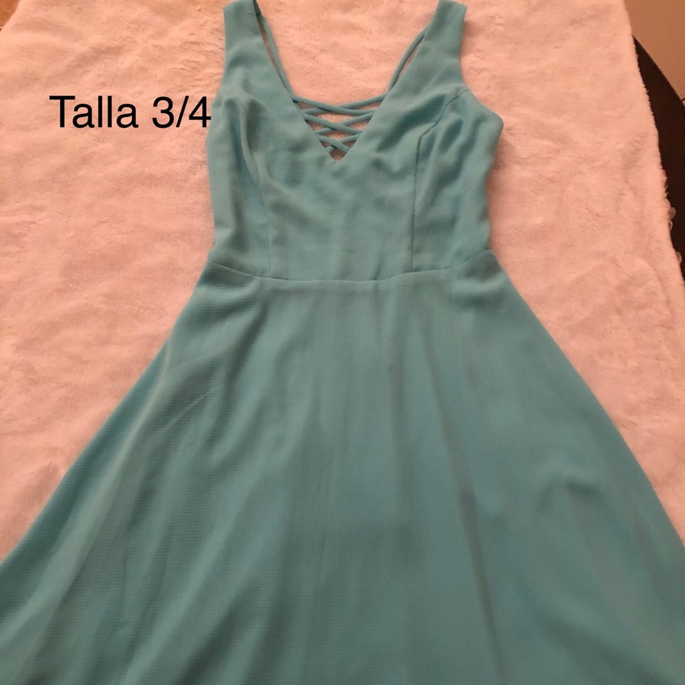 A green dress